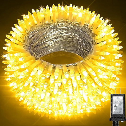 300LED 100FT Christmas String Lights, 8 Modes Fairy Lights Connectable, Indoor Outdoor String Lights with Timer & Memory for Christmas Tree Bedroom Yard Door Wedding Xmas Classroom Decor Warm White