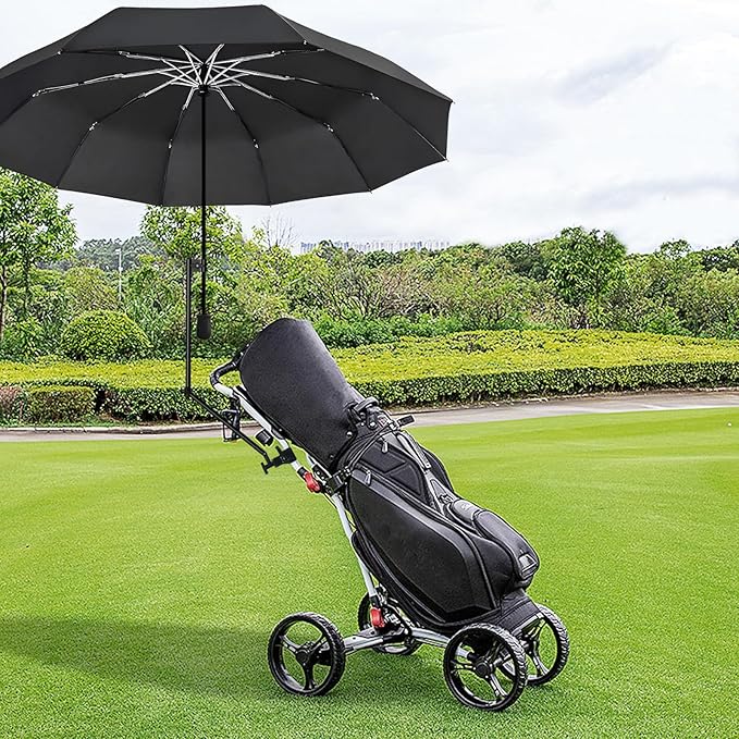 UPF 50+ Beach Umbrella with Adjustable Universal Clamp