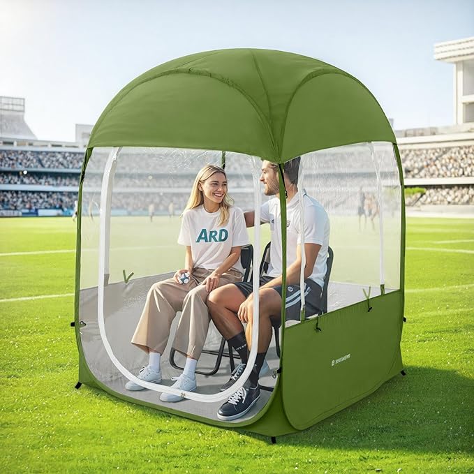Sports Tent, Instant Weather Proof Clear View Bubble Tent with Carry Bag, Portable & Foldable Pop Up Tents Shelter for Watching Sports Events, Camping, Fishing