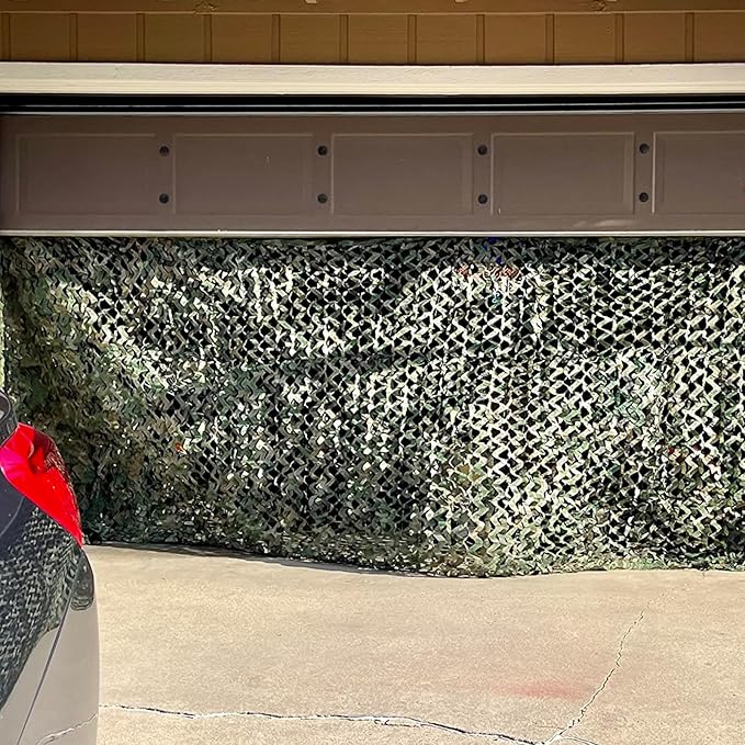 LOOGU Custom Woodland Camo Netting Camping Military Hunting Camouflage Net 6.5 x 10ft, 6.5 x 26ft, 10 x 10ft, 10 x 13ft, 10 x 16.5ft, 13 x 16.5ft, 16.5 x 20ft, 20 x 20ft
