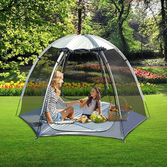 Screen House Tent Portable Canopy with Mosquito Net Outdoor Room Perfect for Patio Backyard Gazebo Picnic Mesh.