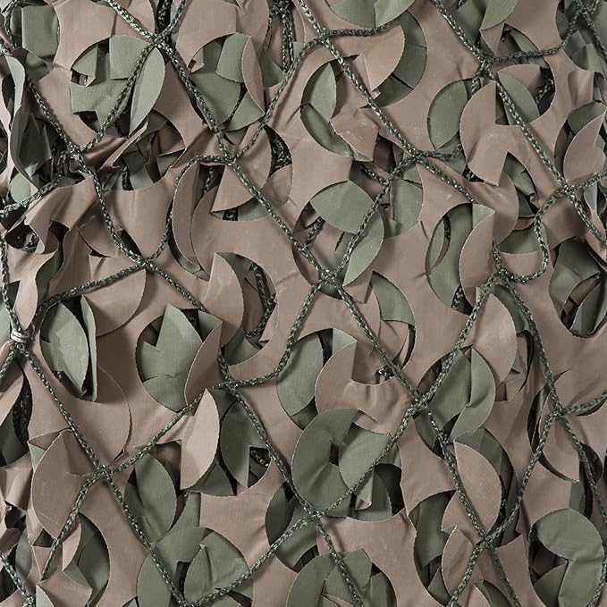 Reinforced Camouflage Netting | 3D Camo Nets, Waterproof & UV Protection, Silent Rip-Stop Fabric