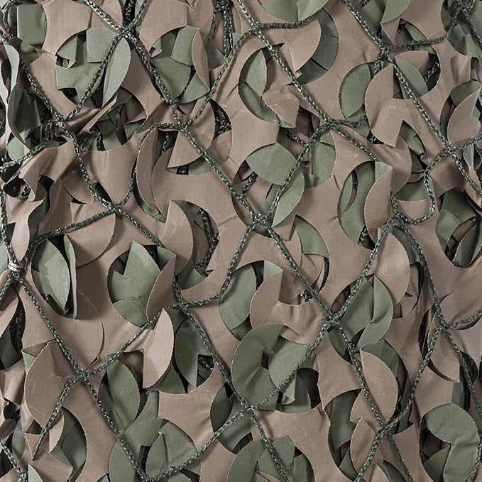 Reinforced Camouflage Netting | 3D Camo Nets, Waterproof & UV Protection, Silent Rip-Stop Fabric