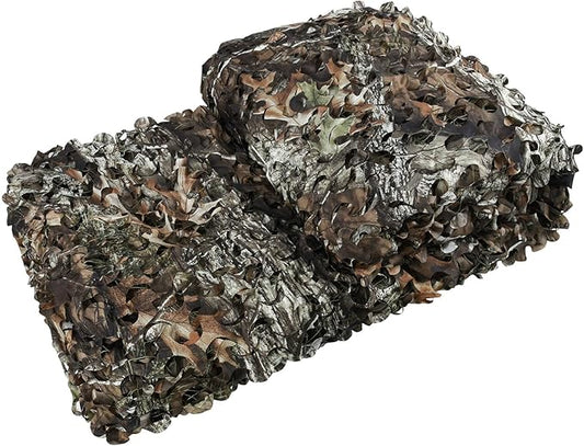 LOOGU Custom Woodland Camo Netting Camping Military Hunting Camouflage Net 6.5 x 10ft, 6.5 x 26ft, 10 x 10ft, 10 x 13ft, 10 x 16.5ft, 13 x 16.5ft, 16.5 x 20ft, 20 x 20ft