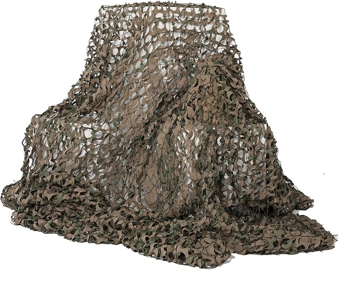 Reinforced Camouflage Netting | 3D Camo Nets, Waterproof & UV Protection, Silent Rip-Stop Fabric