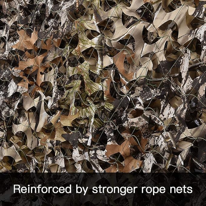 LOOGU Custom Woodland Camo Netting Camping Military Hunting Camouflage Net 6.5 x 10ft, 6.5 x 26ft, 10 x 10ft, 10 x 13ft, 10 x 16.5ft, 13 x 16.5ft, 16.5 x 20ft, 20 x 20ft