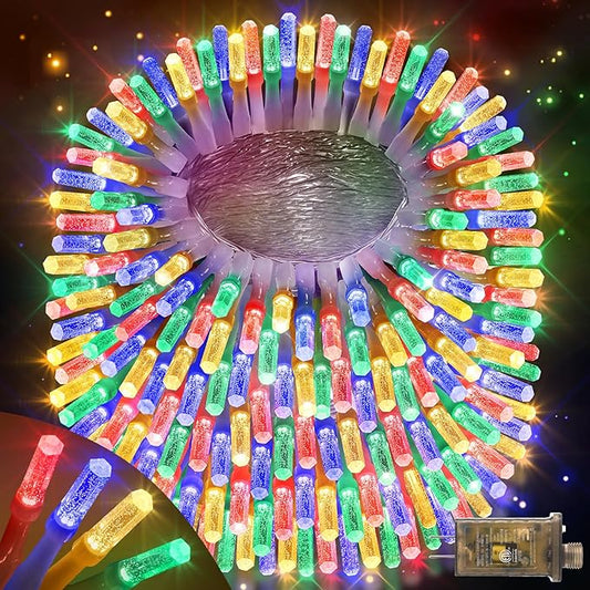 XURISEN Upgraded 561FT 1400 LED Christmas Lights Outdoor, Super Long String Lights 8 Modes & Memory Timer Plug in Fairy Lights for Home Xmas Tree Party Wedding Decor -Multicolor